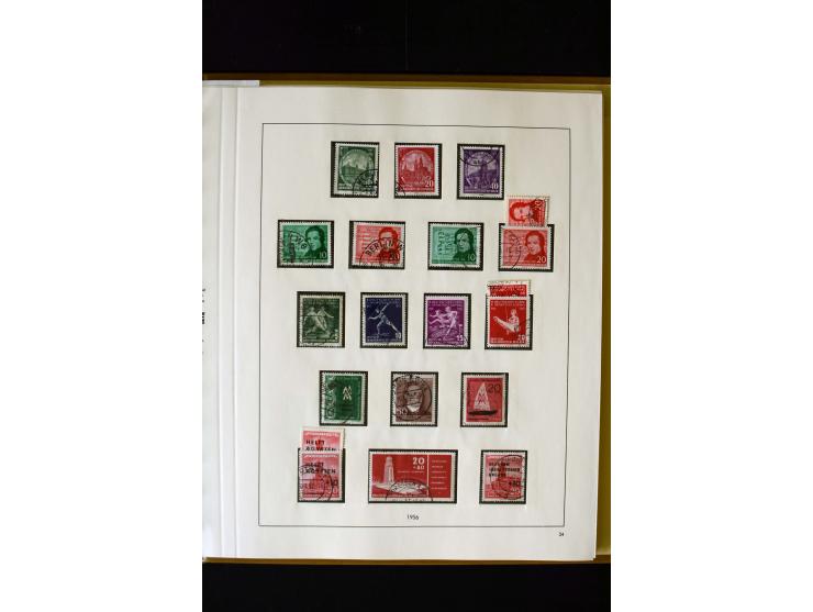 1949/66, gestempelte, teils spezialisierte Sammlung mit u.a. Mi.-Nr. 252II, 333raYI, 334zaXI (2), 339xbXI, 341raXI (2), 341rb