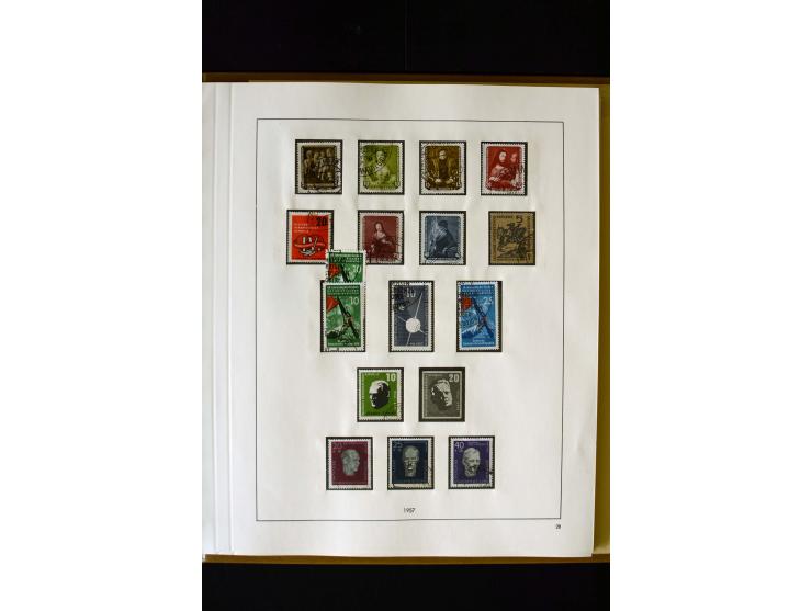 1949/66, gestempelte, teils spezialisierte Sammlung mit u.a. Mi.-Nr. 252II, 333raYI, 334zaXI (2), 339xbXI, 341raXI (2), 341rb