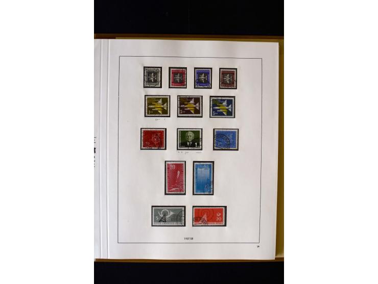 1949/66, gestempelte, teils spezialisierte Sammlung mit u.a. Mi.-Nr. 252II, 333raYI, 334zaXI (2), 339xbXI, 341raXI (2), 341rb