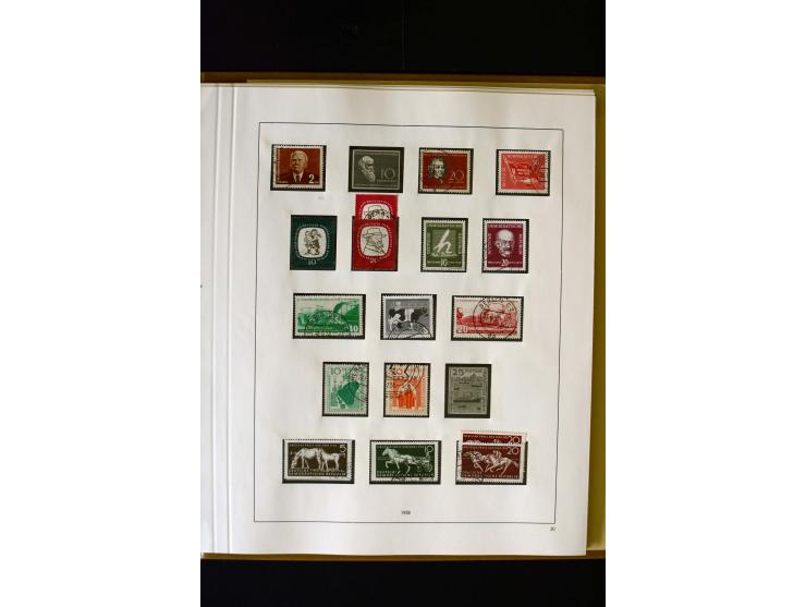 1949/66, gestempelte, teils spezialisierte Sammlung mit u.a. Mi.-Nr. 252II, 333raYI, 334zaXI (2), 339xbXI, 341raXI (2), 341rb