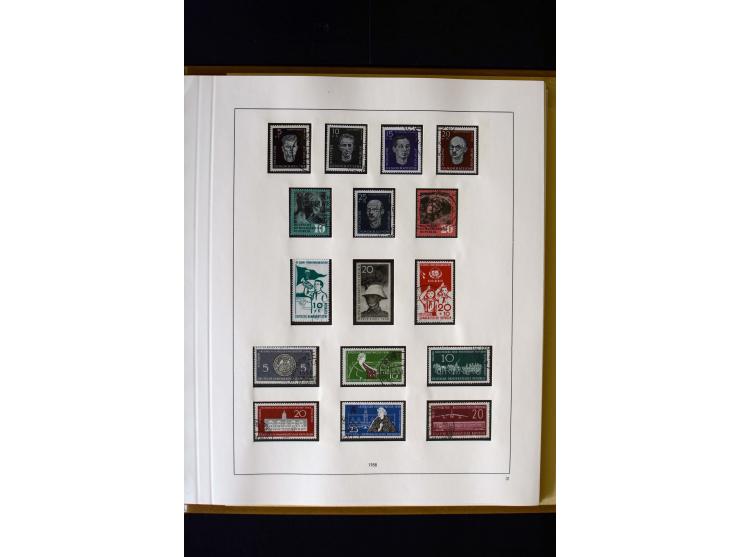 1949/66, gestempelte, teils spezialisierte Sammlung mit u.a. Mi.-Nr. 252II, 333raYI, 334zaXI (2), 339xbXI, 341raXI (2), 341rb
