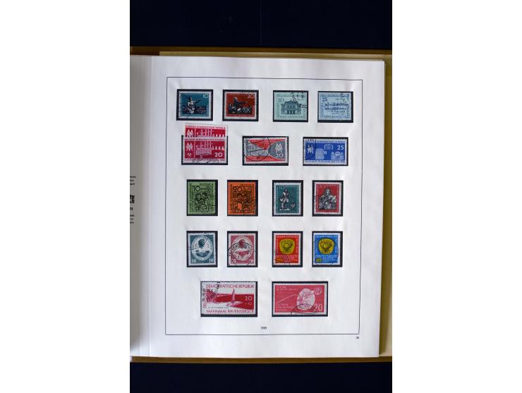 1949/66, gestempelte, teils spezialisierte Sammlung mit u.a. Mi.-Nr. 252II, 333raYI, 334zaXI (2), 339xbXI, 341raXI (2), 341rb