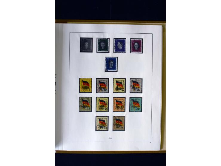 1949/66, gestempelte, teils spezialisierte Sammlung mit u.a. Mi.-Nr. 252II, 333raYI, 334zaXI (2), 339xbXI, 341raXI (2), 341rb