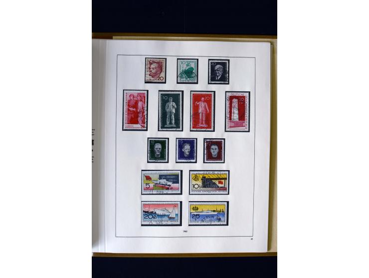 1949/66, gestempelte, teils spezialisierte Sammlung mit u.a. Mi.-Nr. 252II, 333raYI, 334zaXI (2), 339xbXI, 341raXI (2), 341rb