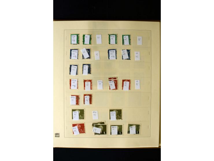 1949/66, gestempelte, teils spezialisierte Sammlung mit u.a. Mi.-Nr. 252II, 333raYI, 334zaXI (2), 339xbXI, 341raXI (2), 341rb