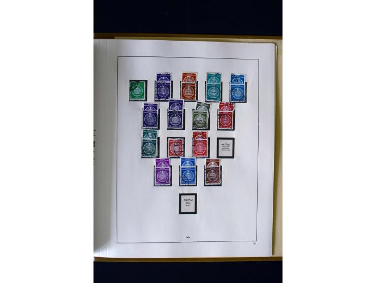 1949/66, gestempelte, teils spezialisierte Sammlung mit u.a. Mi.-Nr. 252II, 333raYI, 334zaXI (2), 339xbXI, 341raXI (2), 341rb
