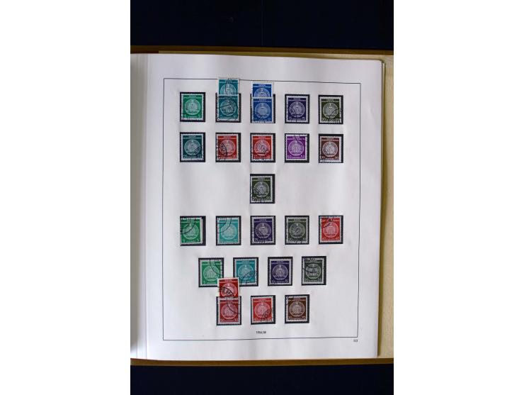 1949/66, gestempelte, teils spezialisierte Sammlung mit u.a. Mi.-Nr. 252II, 333raYI, 334zaXI (2), 339xbXI, 341raXI (2), 341rb