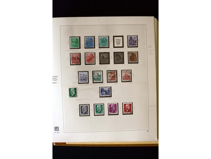 1949/66, gestempelte, teils spezialisierte Sammlung mit u.a. Mi.-Nr. 252II, 333raYI, 334zaXI (2), 339xbXI, 341raXI (2), 341rb