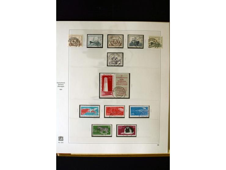 1949/66, gestempelte, teils spezialisierte Sammlung mit u.a. Mi.-Nr. 252II, 333raYI, 334zaXI (2), 339xbXI, 341raXI (2), 341rb