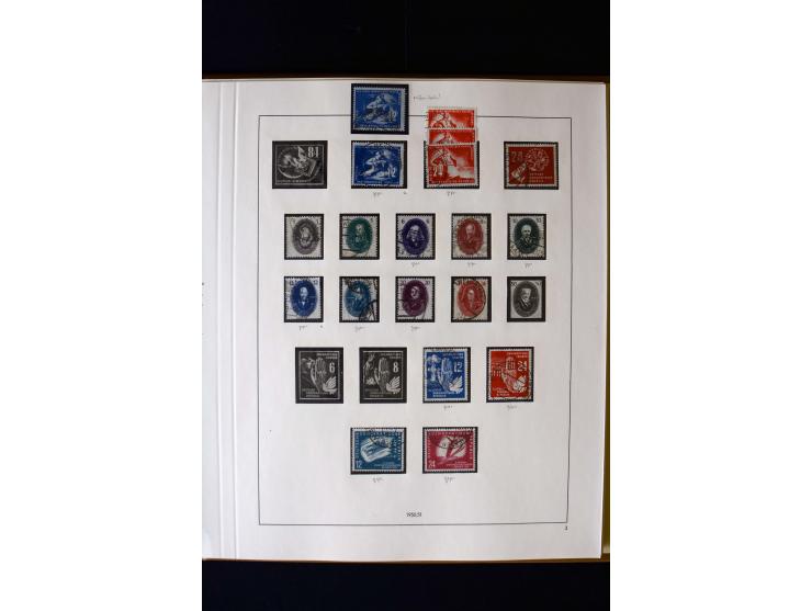 1949/66, gestempelte, teils spezialisierte Sammlung mit u.a. Mi.-Nr. 252II, 333raYI, 334zaXI (2), 339xbXI, 341raXI (2), 341rb