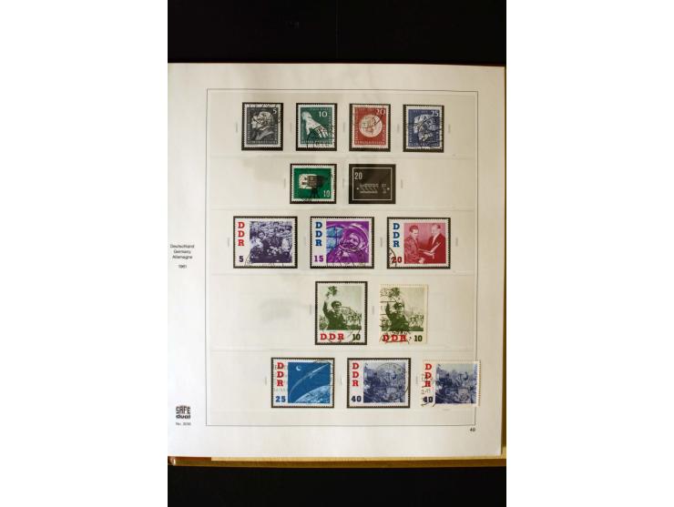 1949/66, gestempelte, teils spezialisierte Sammlung mit u.a. Mi.-Nr. 252II, 333raYI, 334zaXI (2), 339xbXI, 341raXI (2), 341rb