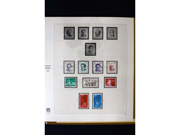 1949/66, gestempelte, teils spezialisierte Sammlung mit u.a. Mi.-Nr. 252II, 333raYI, 334zaXI (2), 339xbXI, 341raXI (2), 341rb