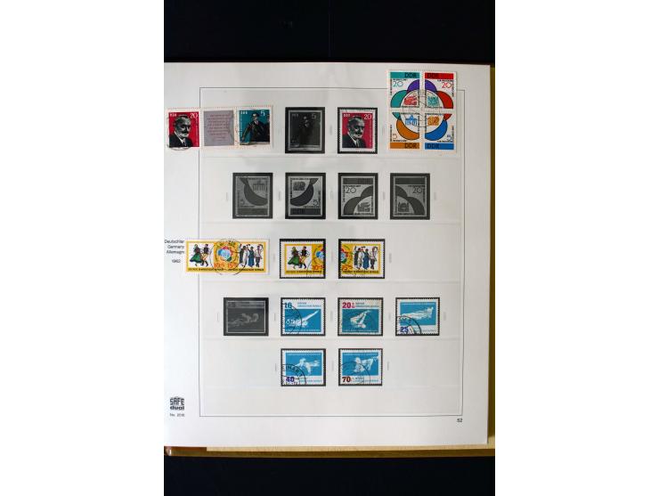 1949/66, gestempelte, teils spezialisierte Sammlung mit u.a. Mi.-Nr. 252II, 333raYI, 334zaXI (2), 339xbXI, 341raXI (2), 341rb