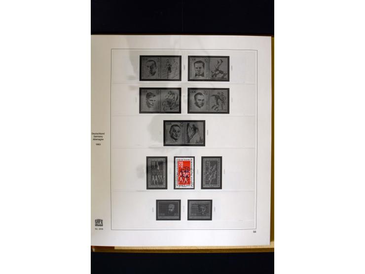 1949/66, gestempelte, teils spezialisierte Sammlung mit u.a. Mi.-Nr. 252II, 333raYI, 334zaXI (2), 339xbXI, 341raXI (2), 341rb