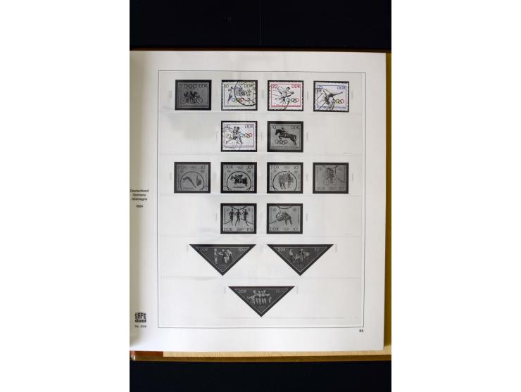 1949/66, gestempelte, teils spezialisierte Sammlung mit u.a. Mi.-Nr. 252II, 333raYI, 334zaXI (2), 339xbXI, 341raXI (2), 341rb