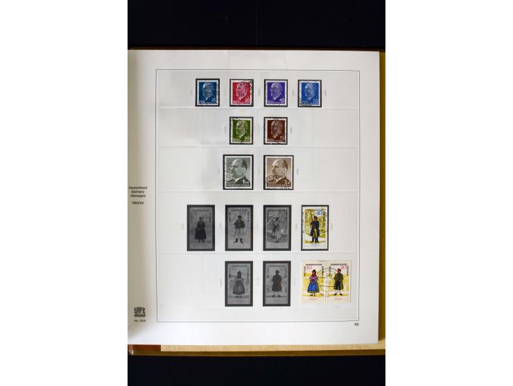 1949/66, gestempelte, teils spezialisierte Sammlung mit u.a. Mi.-Nr. 252II, 333raYI, 334zaXI (2), 339xbXI, 341raXI (2), 341rb