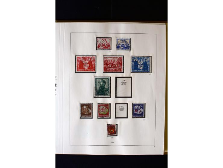 1949/66, gestempelte, teils spezialisierte Sammlung mit u.a. Mi.-Nr. 252II, 333raYI, 334zaXI (2), 339xbXI, 341raXI (2), 341rb