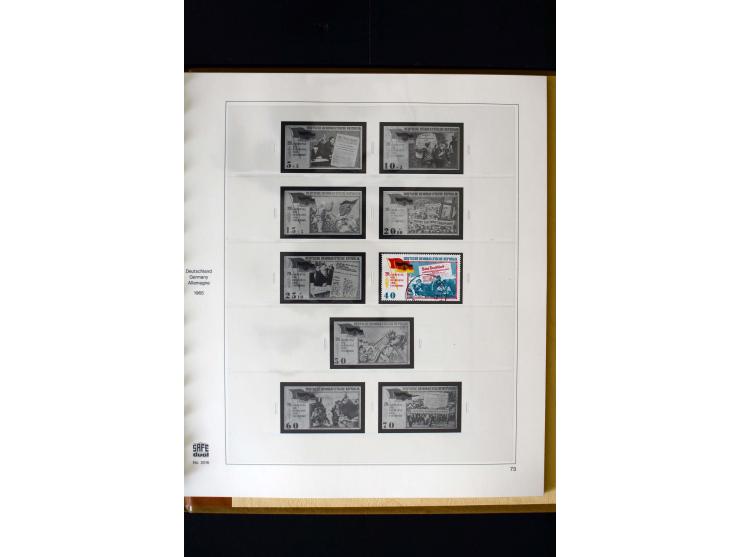 1949/66, gestempelte, teils spezialisierte Sammlung mit u.a. Mi.-Nr. 252II, 333raYI, 334zaXI (2), 339xbXI, 341raXI (2), 341rb
