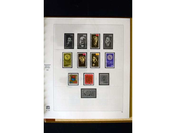 1949/66, gestempelte, teils spezialisierte Sammlung mit u.a. Mi.-Nr. 252II, 333raYI, 334zaXI (2), 339xbXI, 341raXI (2), 341rb