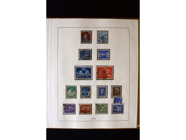 1949/66, gestempelte, teils spezialisierte Sammlung mit u.a. Mi.-Nr. 252II, 333raYI, 334zaXI (2), 339xbXI, 341raXI (2), 341rb