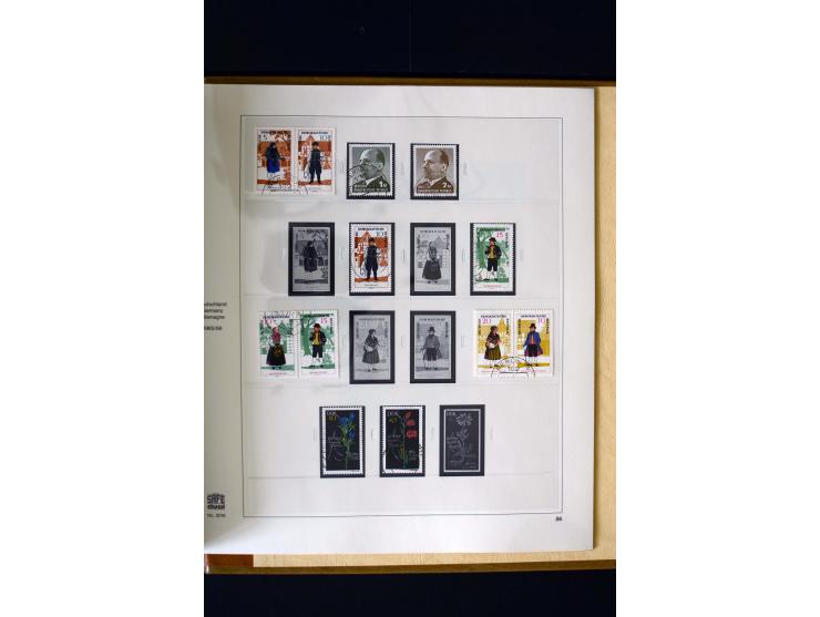 1949/66, gestempelte, teils spezialisierte Sammlung mit u.a. Mi.-Nr. 252II, 333raYI, 334zaXI (2), 339xbXI, 341raXI (2), 341rb