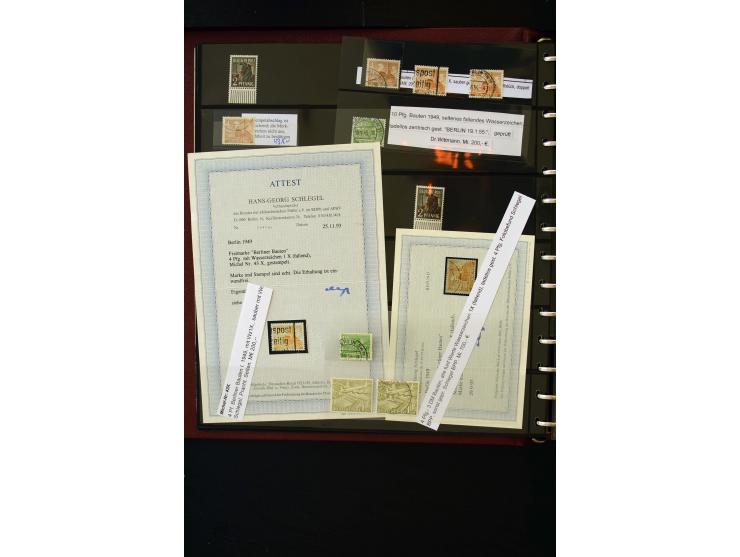 1948/52, hochwertiger postfrischer und gestempelter Bestand, dabei Mi.-Nr. 1-20(10), 21-34(5), 35-41(2), 42-60(5), 61-63(2), 