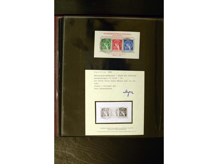 1948/52, hochwertiger postfrischer und gestempelter Bestand, dabei Mi.-Nr. 1-20(10), 21-34(5), 35-41(2), 42-60(5), 61-63(2), 