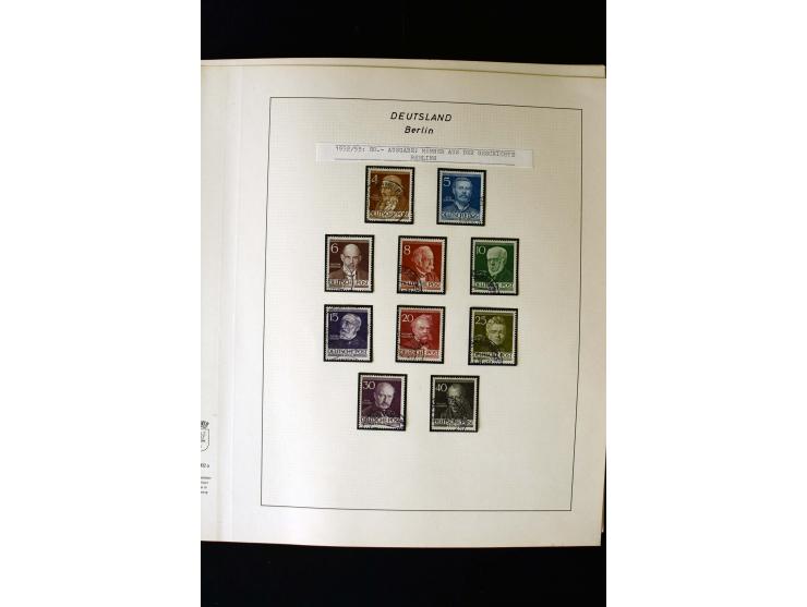 1948/90, gestempelte kpl. Sammlung, Schwarzaufdruck und Bl.1 mit Fotoattest Schlegel BPP, Rotaufdruck sign. Lippschütz BPP