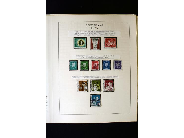 1948/90, gestempelte kpl. Sammlung, Schwarzaufdruck und Bl.1 mit Fotoattest Schlegel BPP, Rotaufdruck sign. Lippschütz BPP