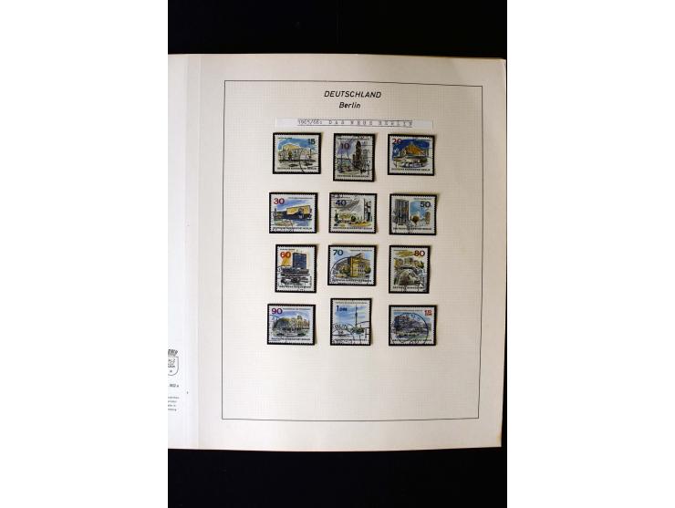 1948/90, gestempelte kpl. Sammlung, Schwarzaufdruck und Bl.1 mit Fotoattest Schlegel BPP, Rotaufdruck sign. Lippschütz BPP
