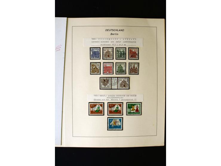 1948/90, gestempelte kpl. Sammlung, Schwarzaufdruck und Bl.1 mit Fotoattest Schlegel BPP, Rotaufdruck sign. Lippschütz BPP