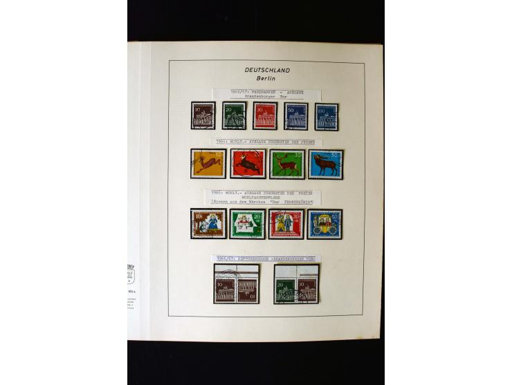 1948/90, gestempelte kpl. Sammlung, Schwarzaufdruck und Bl.1 mit Fotoattest Schlegel BPP, Rotaufdruck sign. Lippschütz BPP