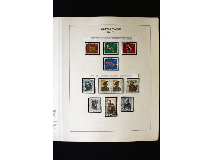 1948/90, gestempelte kpl. Sammlung, Schwarzaufdruck und Bl.1 mit Fotoattest Schlegel BPP, Rotaufdruck sign. Lippschütz BPP