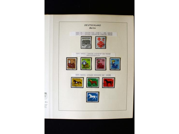 1948/90, gestempelte kpl. Sammlung, Schwarzaufdruck und Bl.1 mit Fotoattest Schlegel BPP, Rotaufdruck sign. Lippschütz BPP