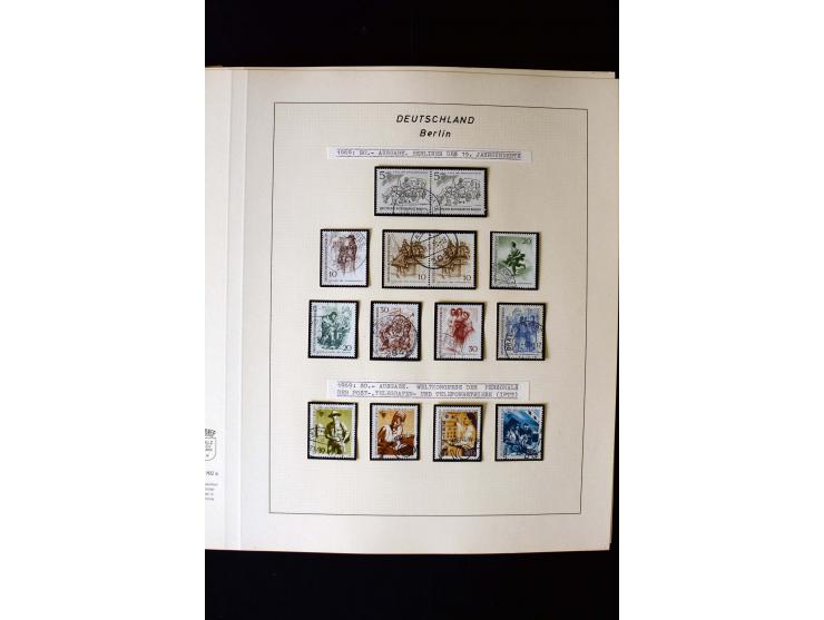 1948/90, gestempelte kpl. Sammlung, Schwarzaufdruck und Bl.1 mit Fotoattest Schlegel BPP, Rotaufdruck sign. Lippschütz BPP
