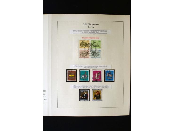 1948/90, gestempelte kpl. Sammlung, Schwarzaufdruck und Bl.1 mit Fotoattest Schlegel BPP, Rotaufdruck sign. Lippschütz BPP