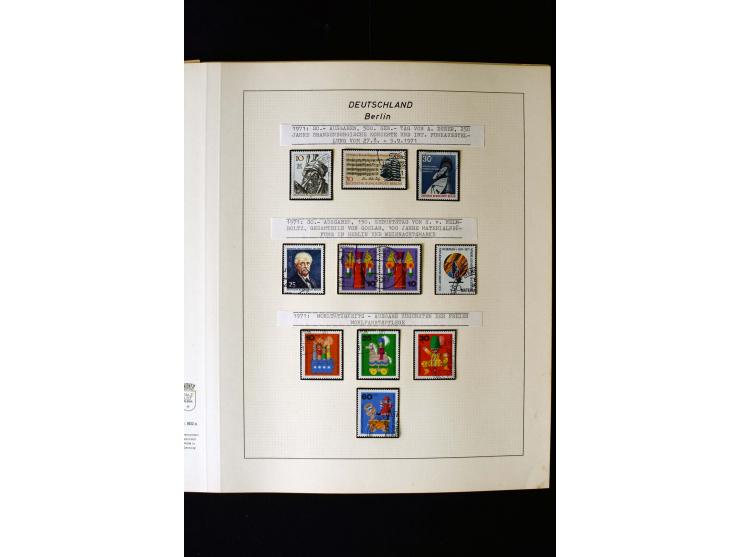 1948/90, gestempelte kpl. Sammlung, Schwarzaufdruck und Bl.1 mit Fotoattest Schlegel BPP, Rotaufdruck sign. Lippschütz BPP