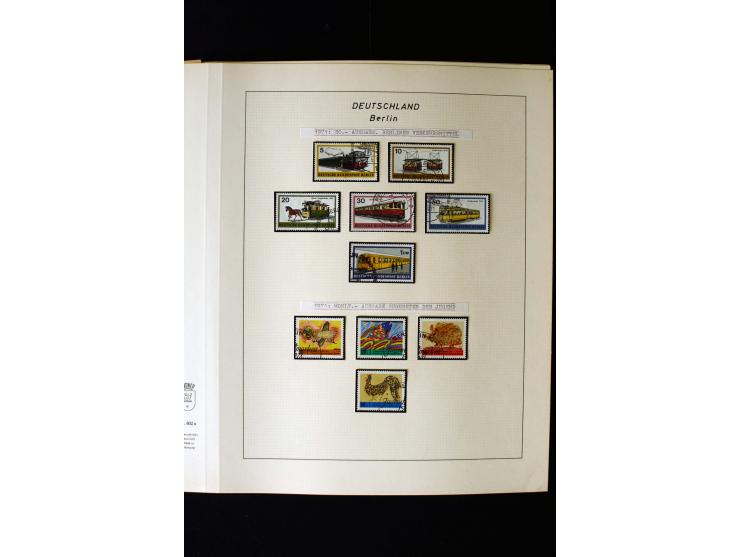 1948/90, gestempelte kpl. Sammlung, Schwarzaufdruck und Bl.1 mit Fotoattest Schlegel BPP, Rotaufdruck sign. Lippschütz BPP