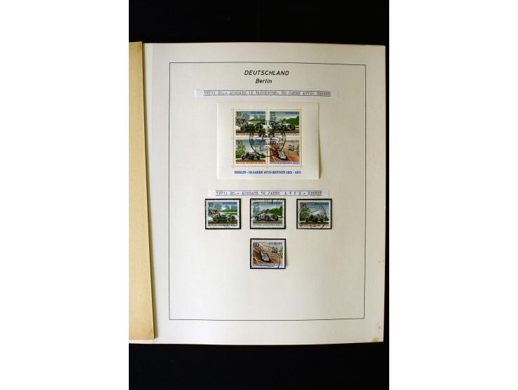 1948/90, gestempelte kpl. Sammlung, Schwarzaufdruck und Bl.1 mit Fotoattest Schlegel BPP, Rotaufdruck sign. Lippschütz BPP