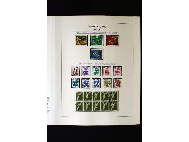 1948/90, gestempelte kpl. Sammlung, Schwarzaufdruck und Bl.1 mit Fotoattest Schlegel BPP, Rotaufdruck sign. Lippschütz BPP
