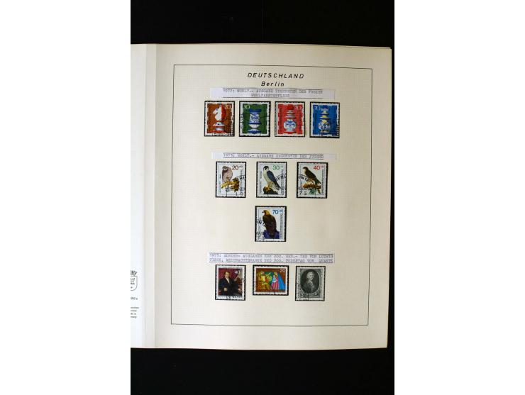 1948/90, gestempelte kpl. Sammlung, Schwarzaufdruck und Bl.1 mit Fotoattest Schlegel BPP, Rotaufdruck sign. Lippschütz BPP