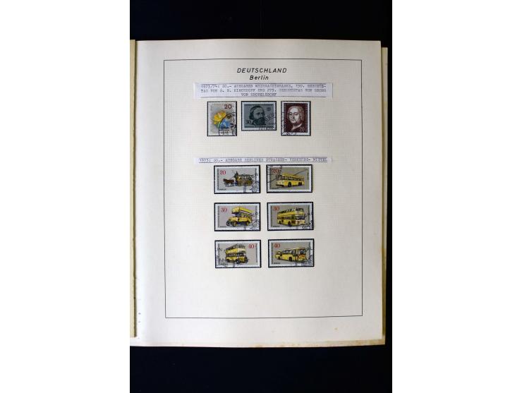 1948/90, gestempelte kpl. Sammlung, Schwarzaufdruck und Bl.1 mit Fotoattest Schlegel BPP, Rotaufdruck sign. Lippschütz BPP