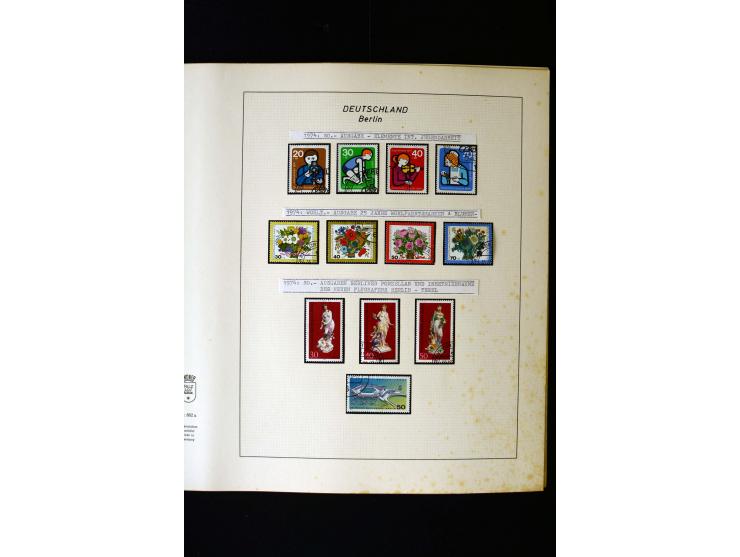 1948/90, gestempelte kpl. Sammlung, Schwarzaufdruck und Bl.1 mit Fotoattest Schlegel BPP, Rotaufdruck sign. Lippschütz BPP