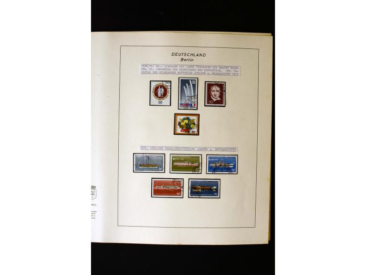 1948/90, gestempelte kpl. Sammlung, Schwarzaufdruck und Bl.1 mit Fotoattest Schlegel BPP, Rotaufdruck sign. Lippschütz BPP