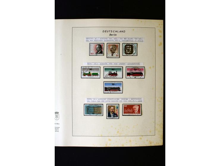 1948/90, gestempelte kpl. Sammlung, Schwarzaufdruck und Bl.1 mit Fotoattest Schlegel BPP, Rotaufdruck sign. Lippschütz BPP