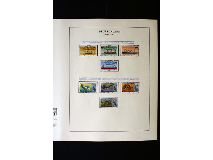 1948/90, gestempelte kpl. Sammlung, Schwarzaufdruck und Bl.1 mit Fotoattest Schlegel BPP, Rotaufdruck sign. Lippschütz BPP
