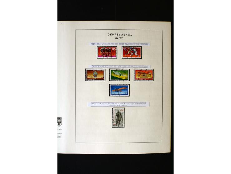 1948/90, gestempelte kpl. Sammlung, Schwarzaufdruck und Bl.1 mit Fotoattest Schlegel BPP, Rotaufdruck sign. Lippschütz BPP