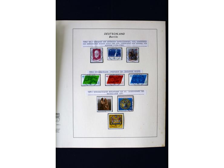 1948/90, gestempelte kpl. Sammlung, Schwarzaufdruck und Bl.1 mit Fotoattest Schlegel BPP, Rotaufdruck sign. Lippschütz BPP