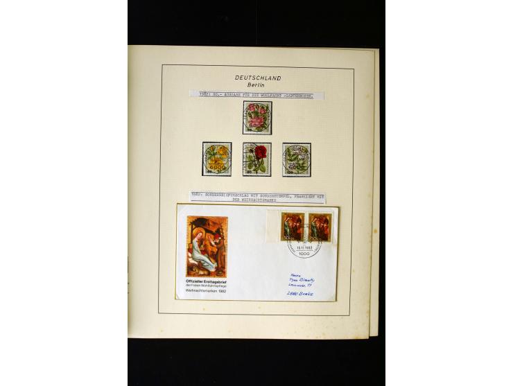 1948/90, gestempelte kpl. Sammlung, Schwarzaufdruck und Bl.1 mit Fotoattest Schlegel BPP, Rotaufdruck sign. Lippschütz BPP