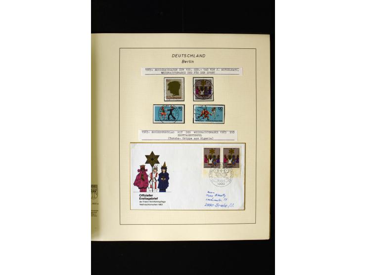 1948/90, gestempelte kpl. Sammlung, Schwarzaufdruck und Bl.1 mit Fotoattest Schlegel BPP, Rotaufdruck sign. Lippschütz BPP